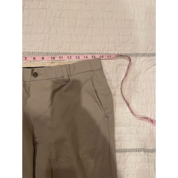 Brooks Brothers Men's Beige Chino Pants Size 33x30 Stretch Straight Leg - Picture 2 of 14